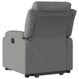 Stand up Recliner Chair Dark Grey Fabric - 45-Degree Angle