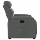 Stand up Recliner Chair Dark Grey Fabric - Extra Image