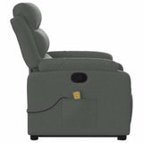 Stand up Massage Recliner Chair Dark Grey Fabric - Extra Image