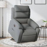 Electric Stand up Recliner Chair Dark Grey Fabric