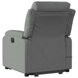 Electric Stand up Massage Recliner Chair Dark Grey Fabric - 45-Degree Angle