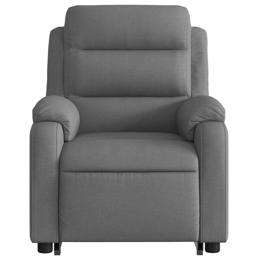 Electric Stand up Massage Recliner Chair Dark Grey Fabric