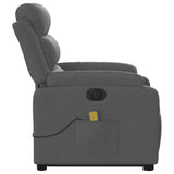Electric Stand up Massage Recliner Chair Dark Grey Fabric - Extra Image