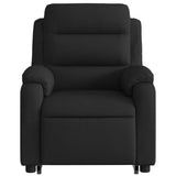 Electric Stand up Massage Recliner Chair Black Fabric - Extra Image