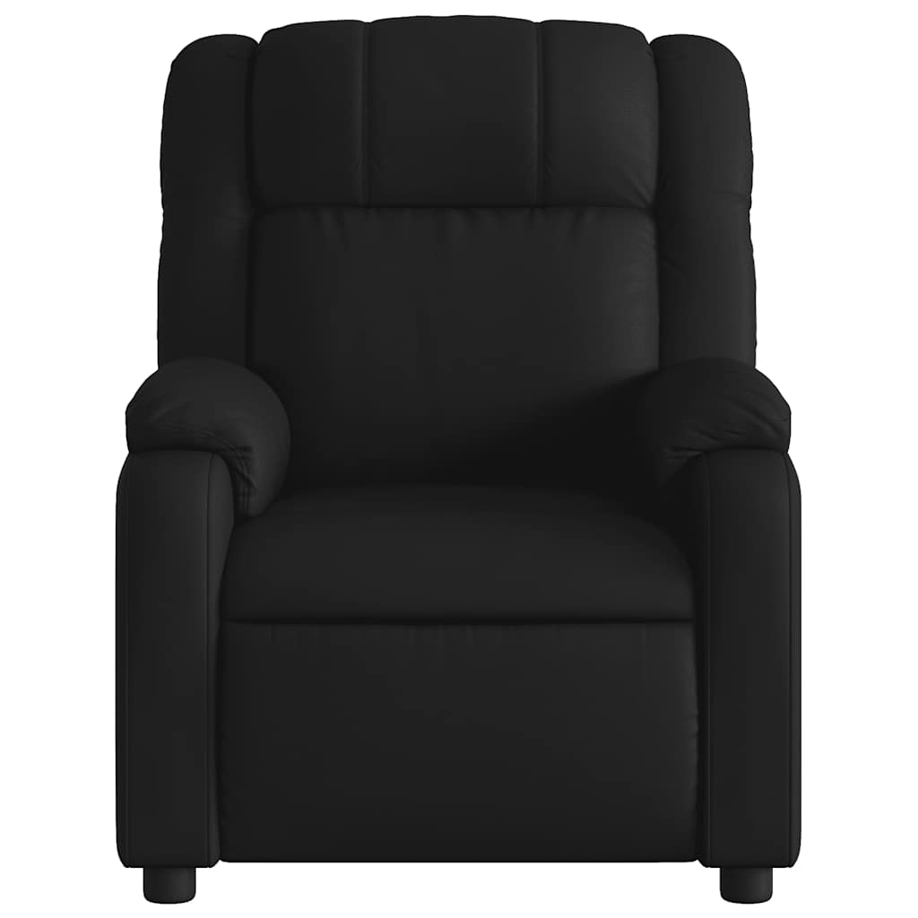 Massage Recliner Chair Black Faux Leather
