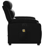 Electric Massage Recliner Chair Black Faux Leather - Extra Image