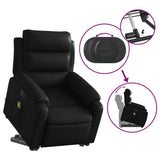 Electric Stand up Massage Recliner Chair Black Faux Leather - Extra Image