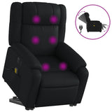 Electric Stand up Massage Recliner Chair Black Faux Leather