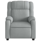 Electric Massage Recliner Chair Light Grey Fabric - Extra Image