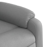 Electric Massage Recliner Chair Light Grey Fabric - Extra Image