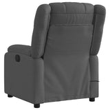 Electric Massage Recliner Chair Dark Grey Fabric - 45-Degree Angle