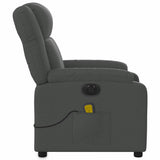 Electric Massage Recliner Chair Dark Grey Fabric - Extra Image