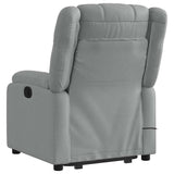 Stand up Massage Recliner Chair Light Grey Fabric - 45-Degree Angle