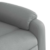Stand up Massage Recliner Chair Light Grey Fabric - Extra Image