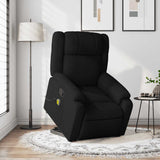 Stand up Massage Recliner Chair Black Fabric - Top-Down View