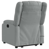 Electric Stand up Massage Recliner Chair Light Grey Fabric - 45-Degree Angle