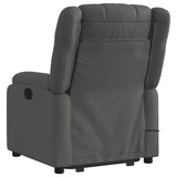 Electric Stand up Massage Recliner Chair Dark Grey Fabric - 45-Degree Angle
