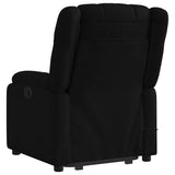 Electric Stand up Massage Recliner Chair Black Fabric - 45-Degree Angle