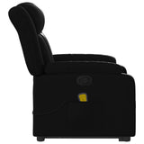 Electric Massage Recliner Chair Black Faux Leather - Extra Image