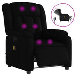Stand up Massage Recliner Chair Black Faux Leather