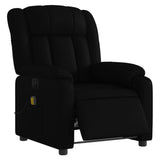 Stand up Massage Recliner Chair Black Faux Leather
