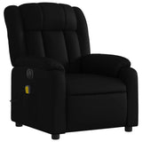 Stand up Massage Recliner Chair Black Faux Leather - Top-Down View