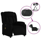 Stand up Massage Recliner Chair Black Faux Leather - Rear View