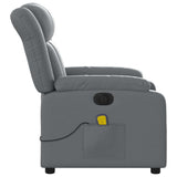 Stand up Massage Recliner Chair Grey Faux Leather - Extra Image