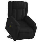 Electric Stand up Massage Recliner Chair Black Faux Leather - Side View