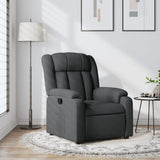 Recliner Chair Dark Grey Fabric