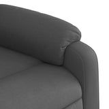 Massage Recliner Chair Dark Grey Fabric - Extra Image