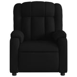 Massage Recliner Chair Black Fabric - Close-Up Angle