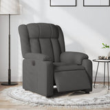 Electric Recliner Chair Dark Grey Fabric