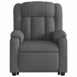Stand up Recliner Chair Dark Grey Fabric - Low Angle