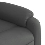 Stand up Recliner Chair Dark Grey Fabric