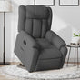 Stand up Recliner Chair Dark Grey Fabric