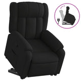 Stand up Massage Recliner Chair Black Fabric - Front View