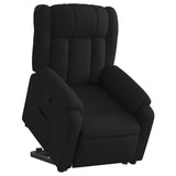 Stand up Massage Recliner Chair Black Fabric