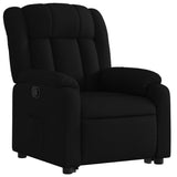 Stand up Massage Recliner Chair Black Fabric - Top-Down View