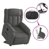 Electric Stand up Recliner Chair Dark Grey Fabric - Extra Image