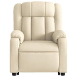 Electric Stand up Massage Recliner Chair Cream Fabric - Extra Image