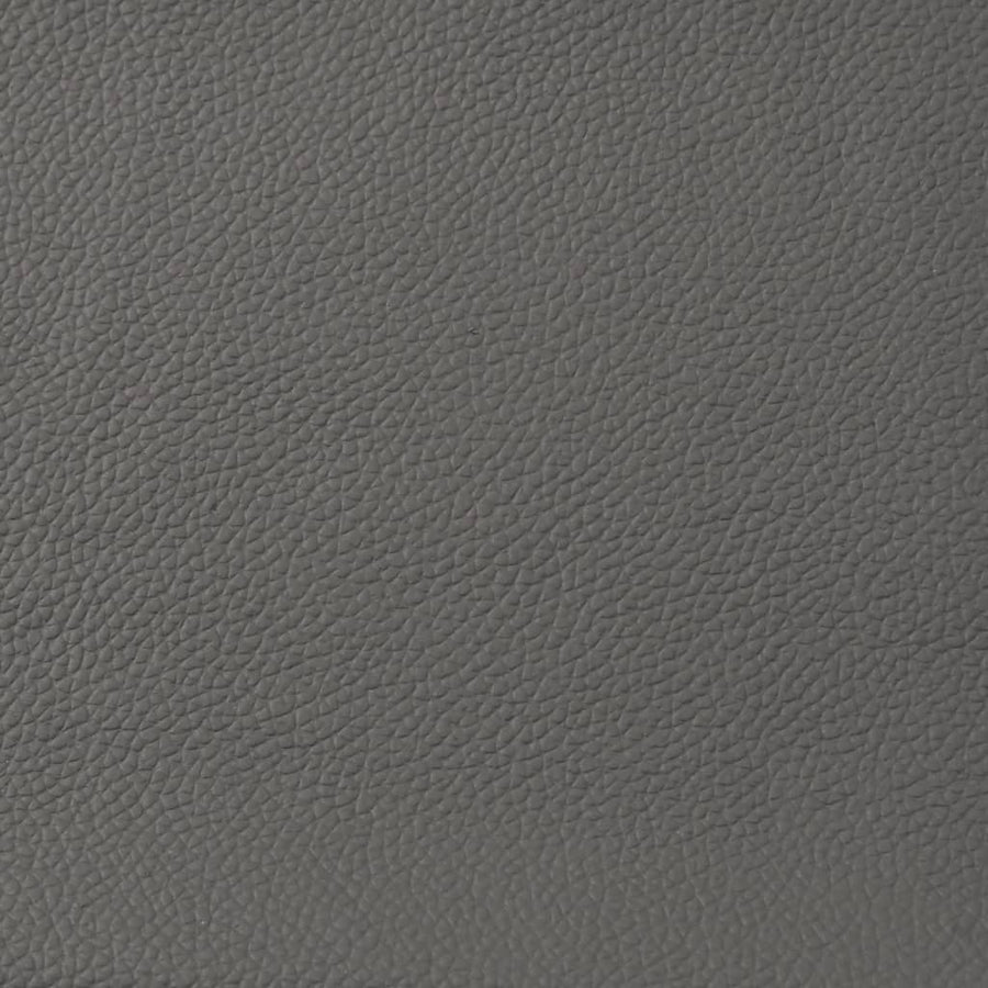 Massage Recliner Chair Grey Real Leather