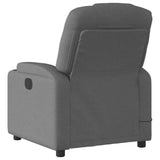 Massage Recliner Chair Dark Grey Fabric - Top-Down View
