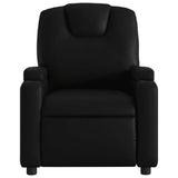 Recliner Chair Black Faux Leather - Rear View