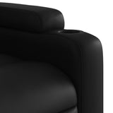 Massage Recliner Chair Black Faux Leather - Extra Image