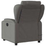 Massage Recliner Chair Dark Grey Fabric - Top-Down View