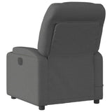 Massage Recliner Chair Dark Grey Fabric - Top-Down View