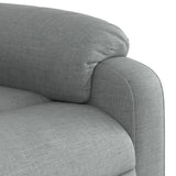 Massage Recliner Chair Light Grey Fabric - Extra Image