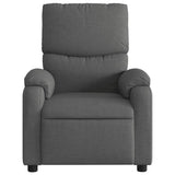Massage Recliner Chair Dark Grey Fabric