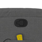 Massage Recliner Chair Dark Grey Fabric - Extra Image